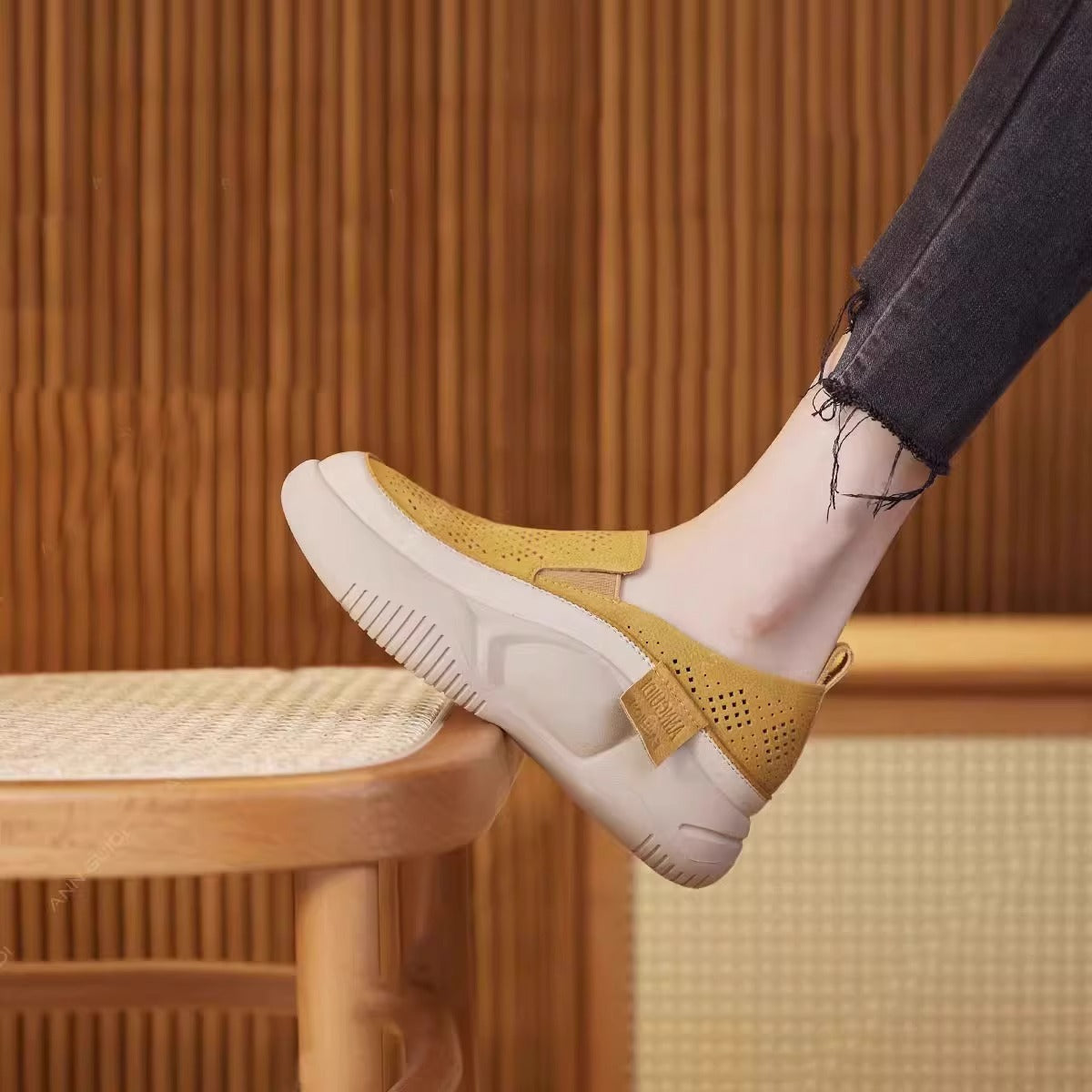 Super soft thick sole breathable loafers