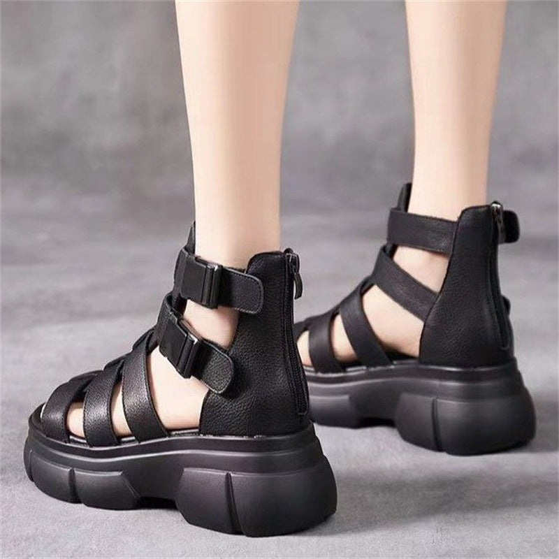 Cropped Martin Boots Sandals