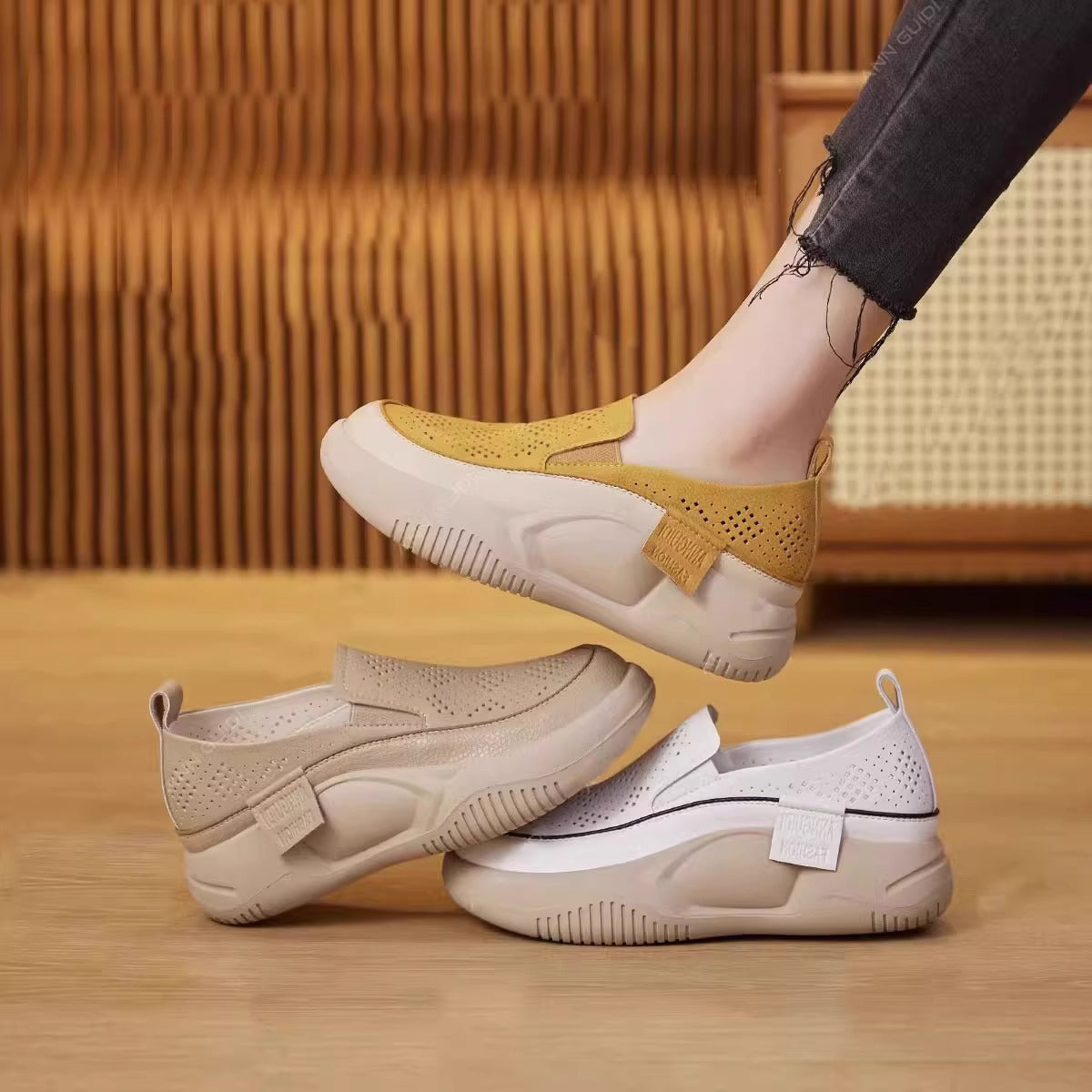 Super soft thick sole breathable loafers
