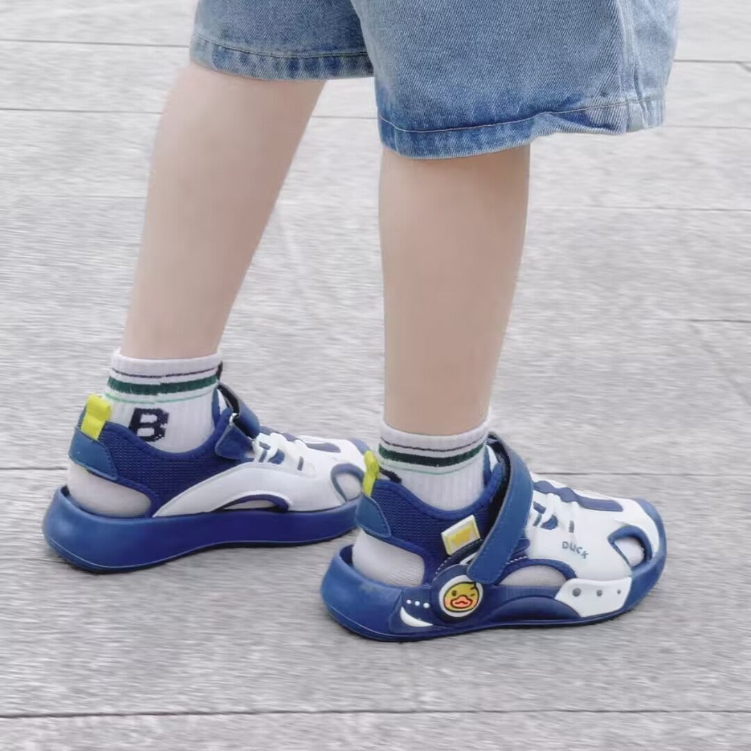 ™Walnut Duck-Pink Two-Tone Closed-Toe Reinforced Sandals