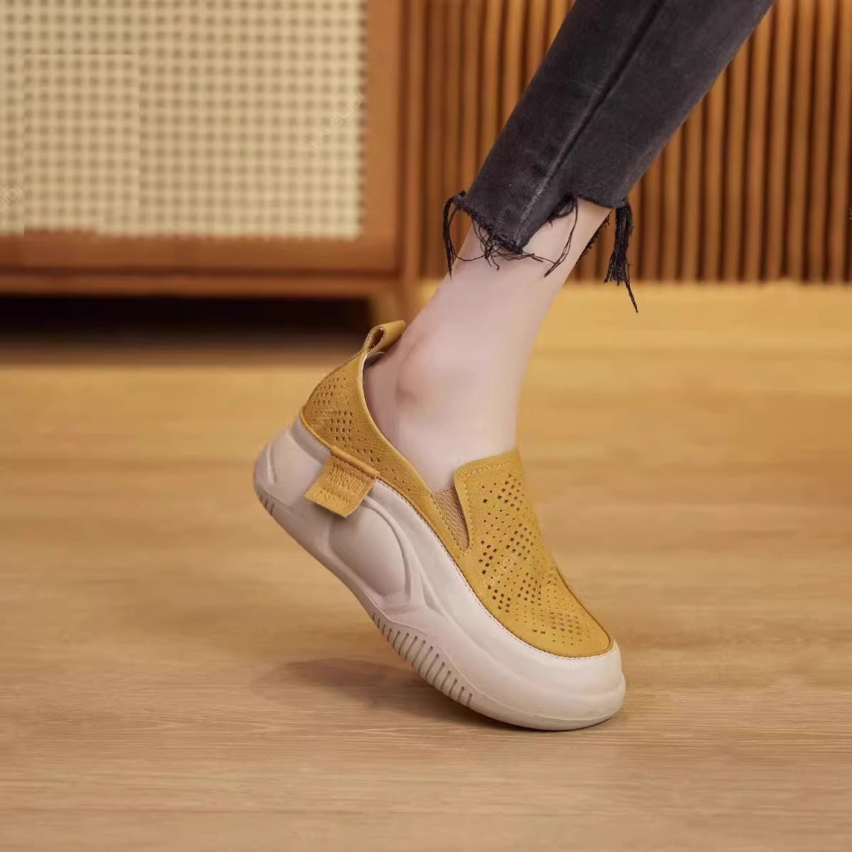 Super soft thick sole breathable loafers