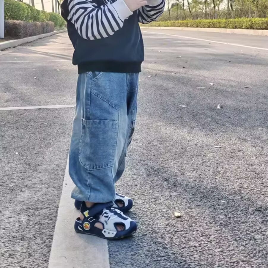 ™Walnut Duck-Pink Two-Tone Closed-Toe Reinforced Sandals