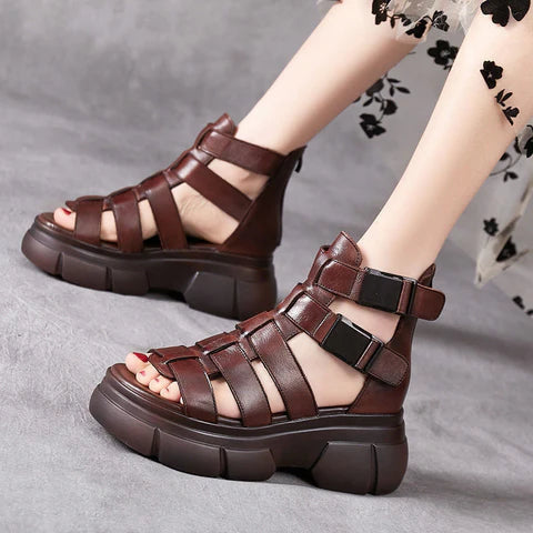 Cropped Martin Boots Sandals