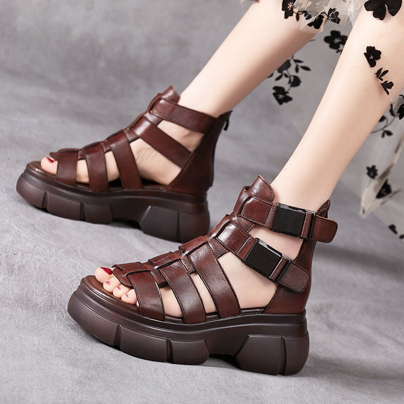 Cropped Martin Boots Sandals