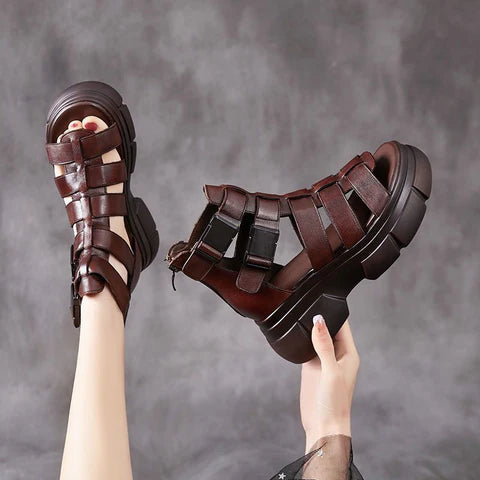 Cropped Martin Boots Sandals