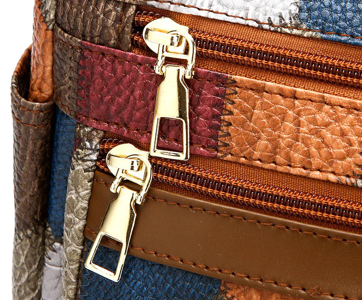 Color-Blocked Spacious Women's Handbag