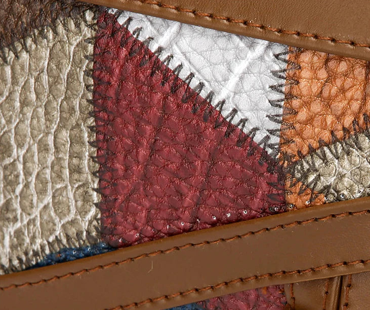 Color-Blocked Spacious Women's Handbag
