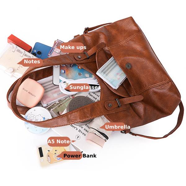 Modern soft leather crossbody bag