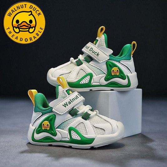 ™Walnut Duck - Vibrant ‌Airy Mesh Chunky Baby&Toddler Sneakers - Walnut Duck